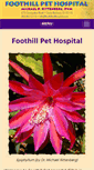 Mobile Screenshot of foothillpethospital.com